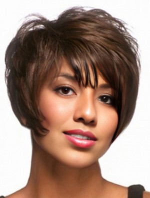 Short Wavy Brown Wig for African American Women – Heat Friendly Synthetic Capless Style UK