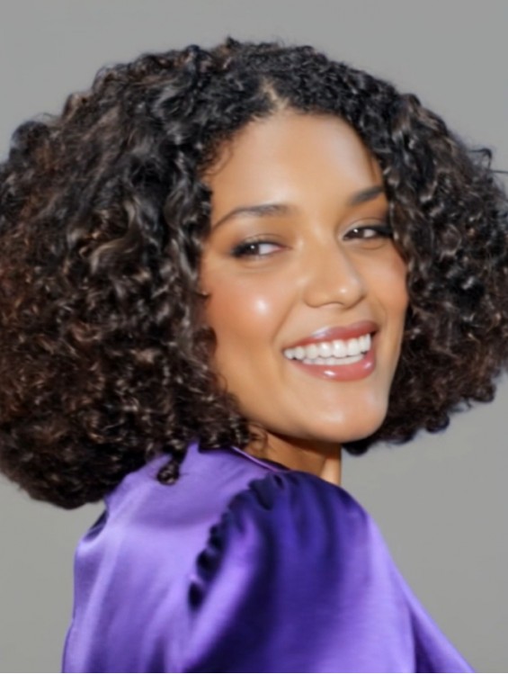 Chin Length Black Kinky Curly African Style Capless Wig – 10 Inch Heat Friendly Synthetic Hair