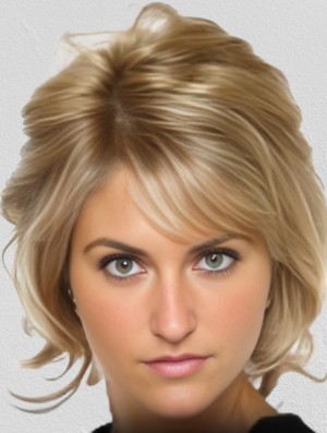 Classic Lace Front Layered Wavy Wigs for Women - Heat Friendly Synthetic Hair Online