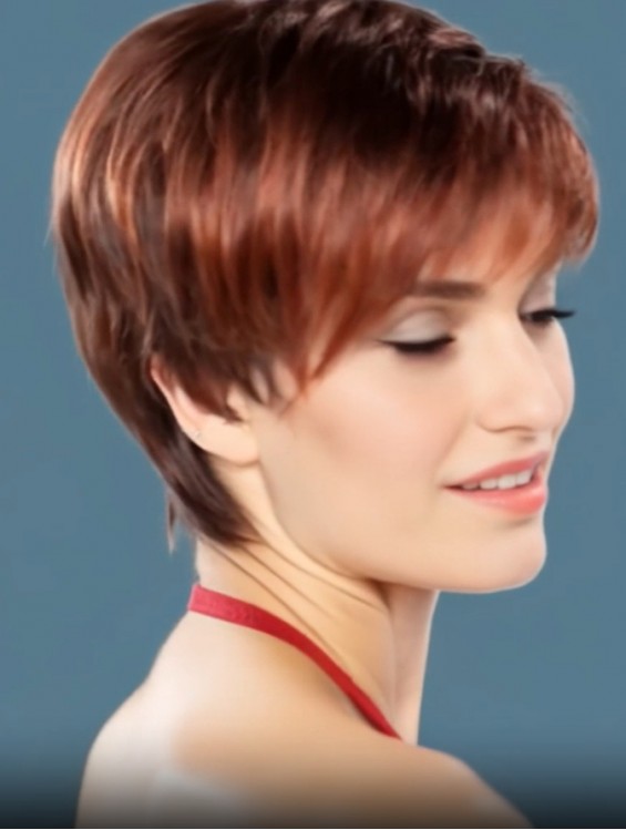 Auburn 4 Inch Short Boycut Capless Synthetic Wig – Lightweight & Stylish
