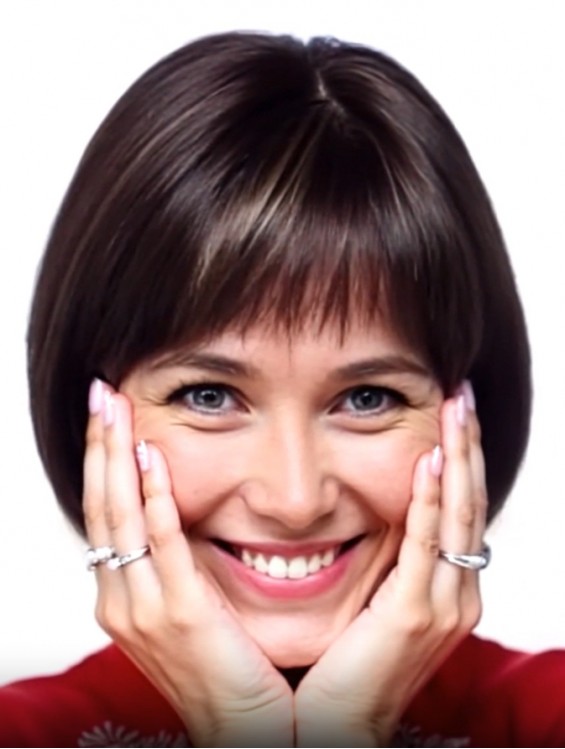 Short Straight Brown Bob Wig – Lace Front Mono Top Heat Friendly Synthetic Capless Wig for Women