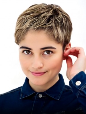 Boycut Synthetic Wig – 4 Inch Short Straight Capless Cropped Style