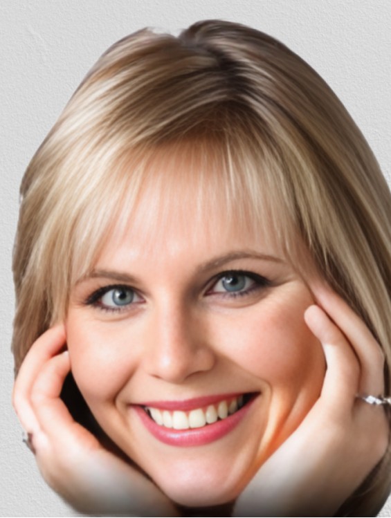 Blonde Bob Wig with Fringe | Chin Length Straight Style | Heat Friendly Synthetic Wig for Everyday Wear