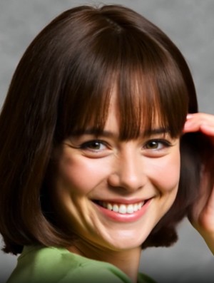 Chin Length Brown Bob Wig – Synthetic Capless Straight Wig for Women UK | Natural Everyday Look
