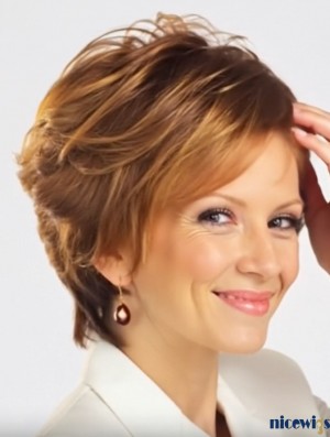 Short Curly Synthetic Capless Wig for Women with Layered Cut - Lightweight & Natural Look