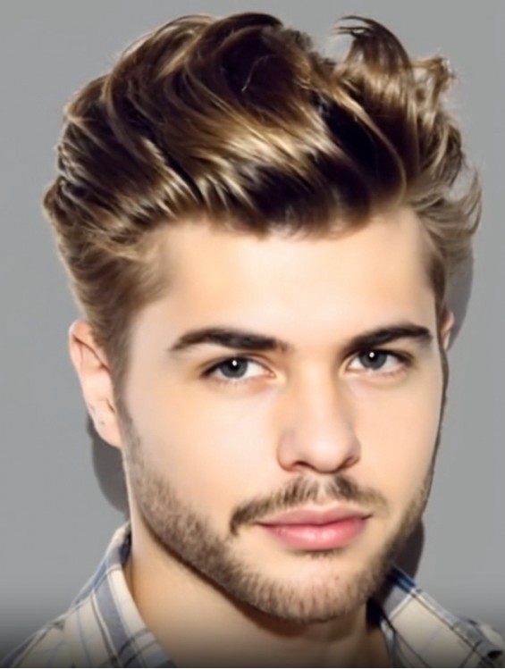 8 Inch Brown Men’s Straight Wig – Remy Human Hair Mono Top Capless