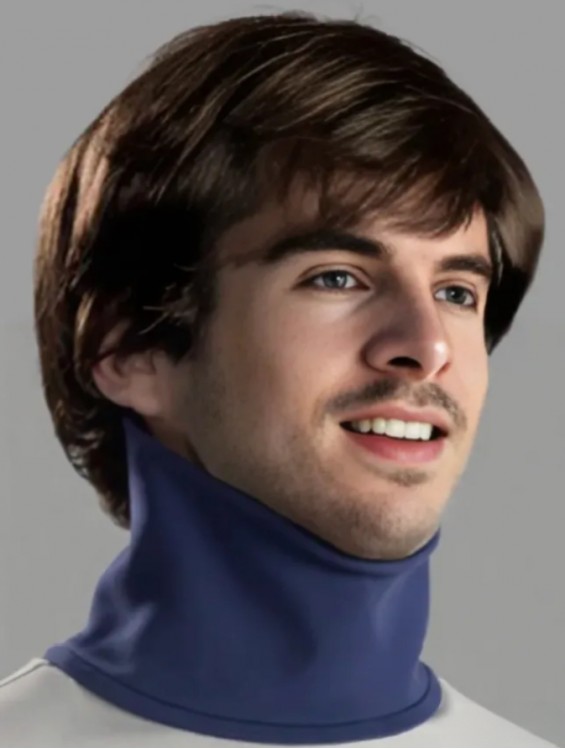 Men’s Short Brown Straight Wig – Heat Friendly Synthetic Capless Wig for Daily or Costume Wear