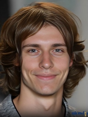 Lace Front Chin Length Straight Human Hair Men’s Wig Auburn Color – 10 Inch Natural Style