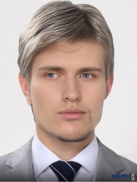Short Grey Lace Front Wig for Men – 100% Hand-Tied 4 Inch Straight Synthetic Hair
