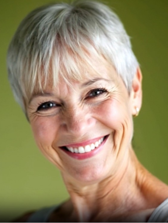 Cheap 8 Inch Straight Short Grey Wig – Lightweight Capless Synthetic Wig