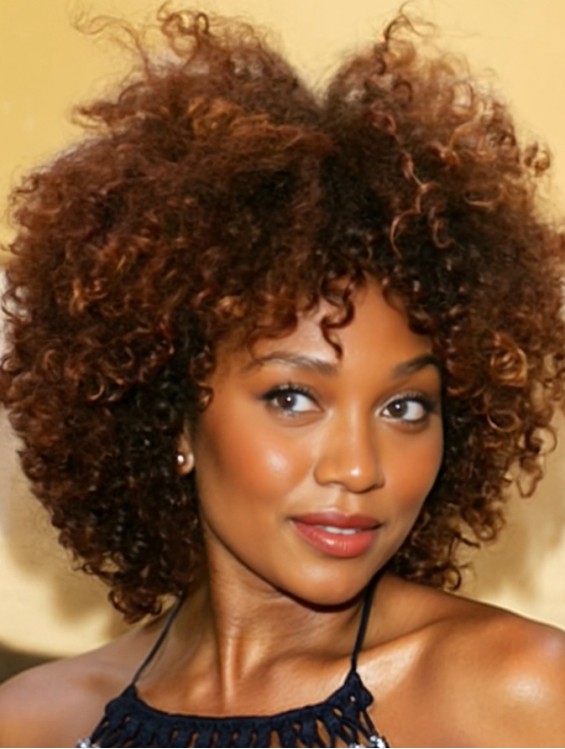 10 Inch Short Kinky Lace Front Wig for Black Women – Brazilian Remy Human Hair