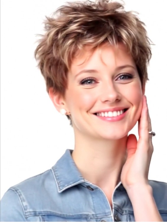 Short Curly Boycut Synthetic Wig – 4 Inch Capless Lightweight Style