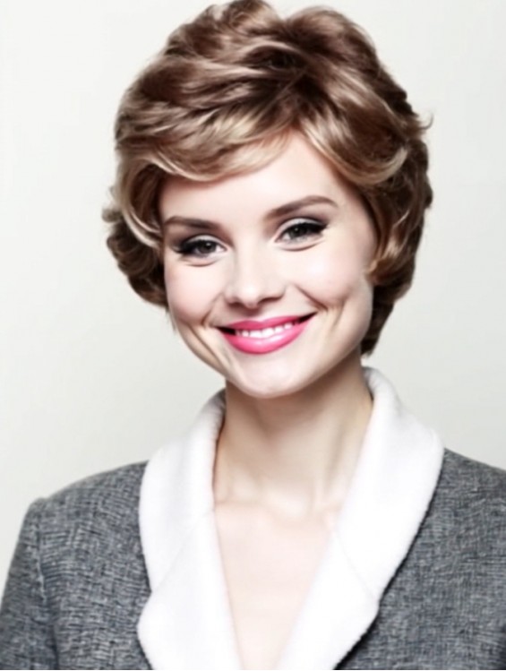 8 Inch Wavy Short Wig – Classic Synthetic Capless Hair for Women
