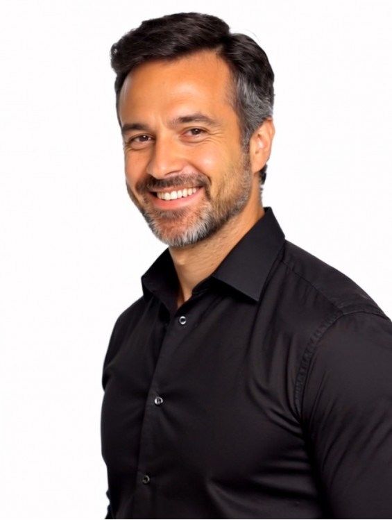 Men’s Remy Human Hair Toupee with Lace Front – Short Straight Style, Mono Base